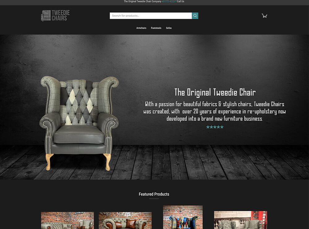 Furniture online shop example - Tweedie Chairs