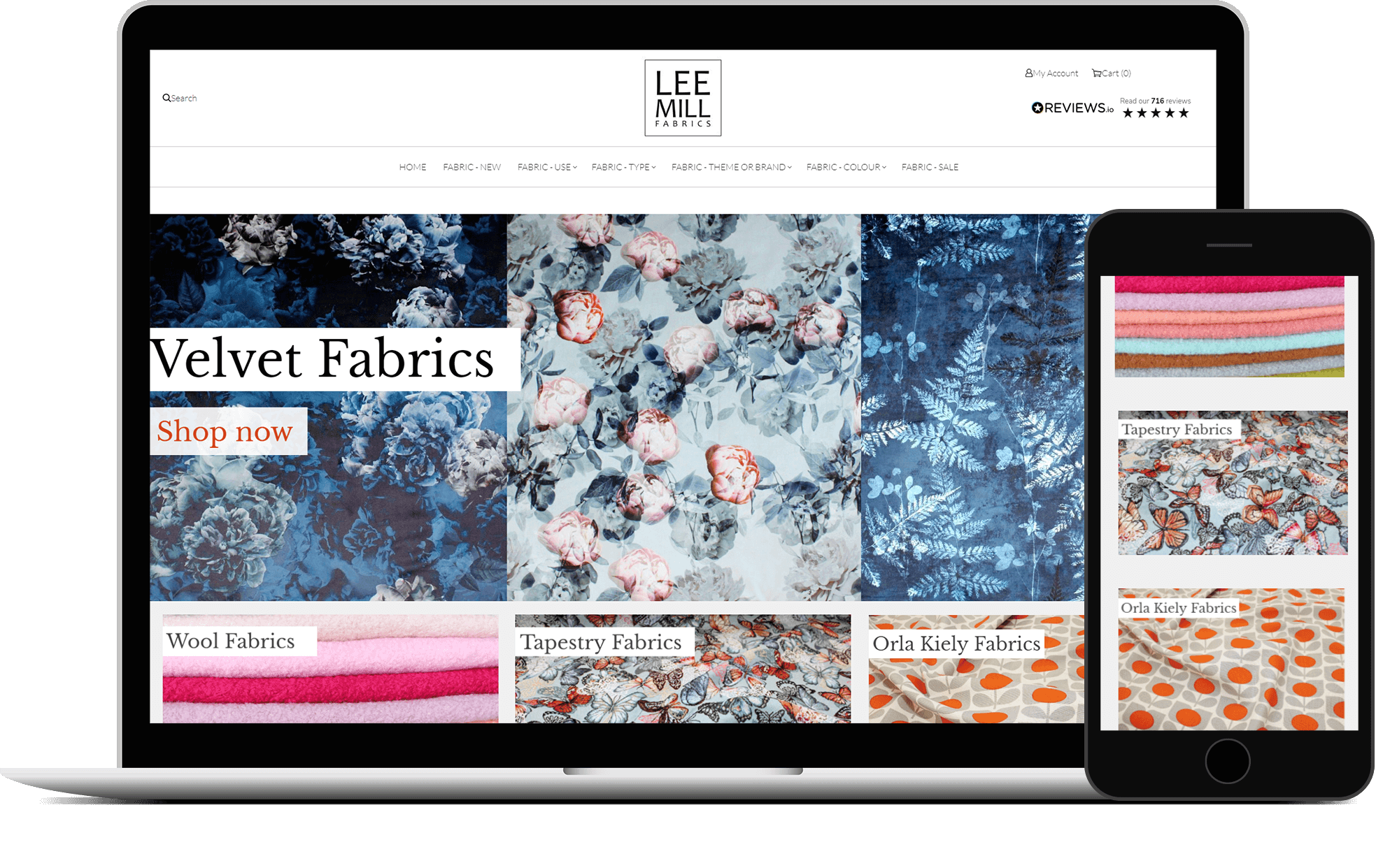 Sell Fabric Online With Your Own Shop EKM